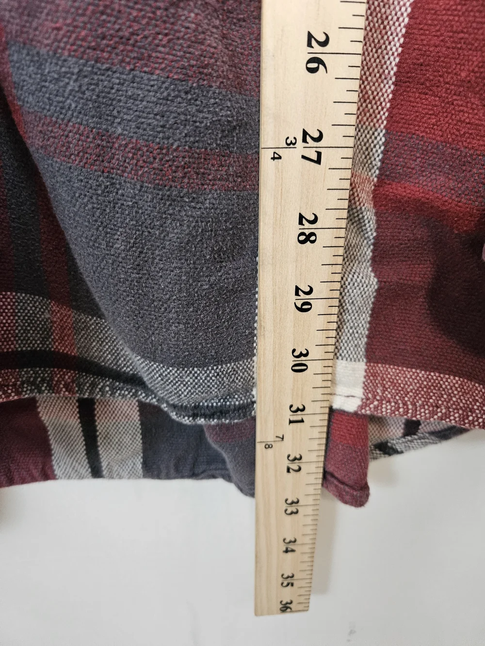Levi's Red, Gray & White Plaid Button-Down Shirt
